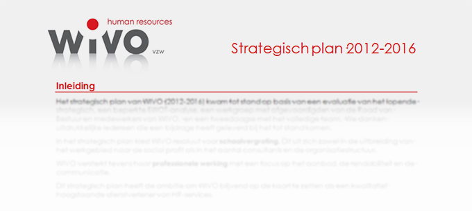 Screen grab WIVO Strategisch plan